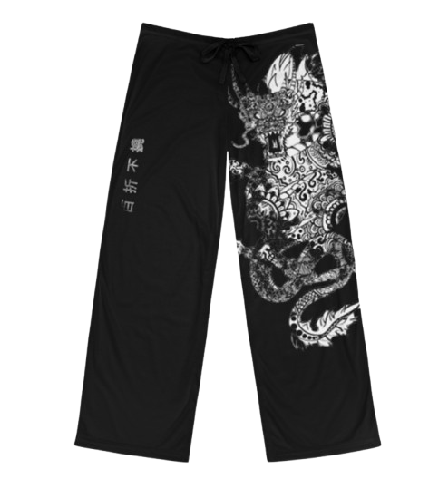 Pants Dragon Black
