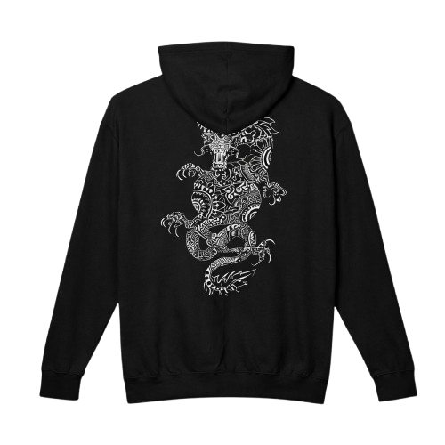Hoodie Dragon Black